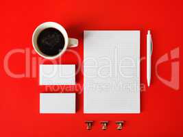 Blank stationery set