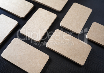 Kraft business cards