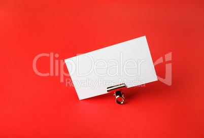 Blank business card