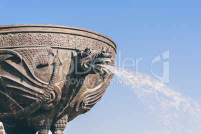 Dragon fountain in Kazan city