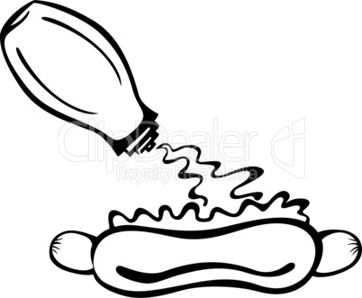 Hotdog symbol illustration