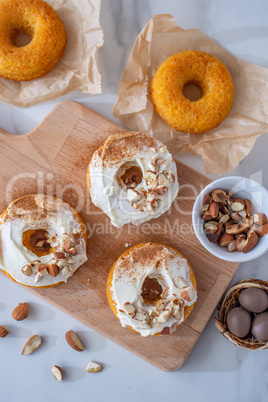 Karotten Donuts zu Ostern