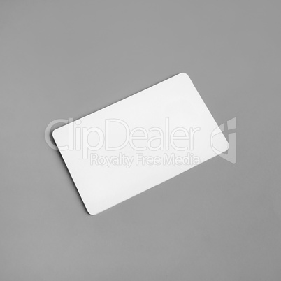 Blank business card