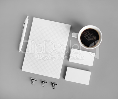 Blank corporate stationery