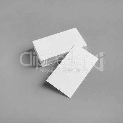 White business cards