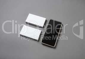 Smartphone, business cards