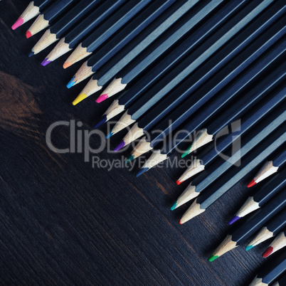 Various colored pencils