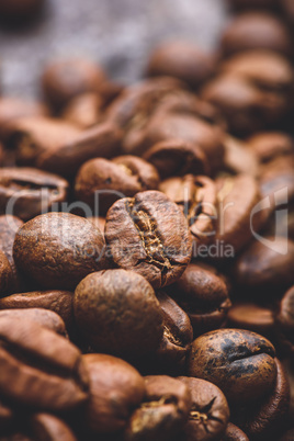 Fresh roasted coffee beans