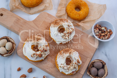 Karotten Donuts zu Ostern