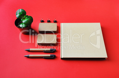 Blank kraft corporate stationery