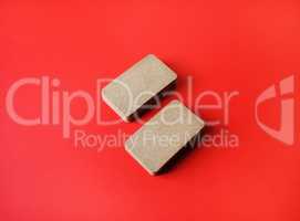 Business cards on red