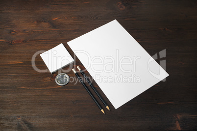 Blank corporate stationery