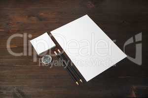 Blank corporate stationery