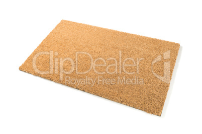 Blank Welcome Mat Isolated on White Background