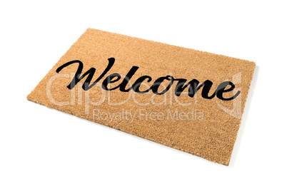 Welcome Mat Isolated on White Background