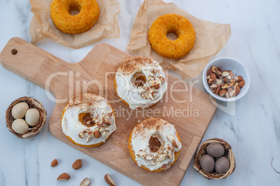 Karotten Donuts zu Ostern