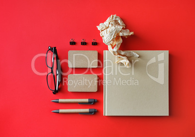 Photo of kraft stationery