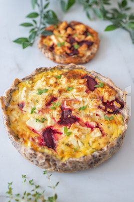 Rote Beete Quiche