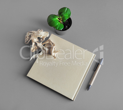 Brown paper stationery