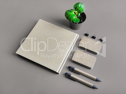 Blank kraft stationery