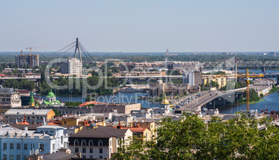 Top view of Kiev, Ukraine