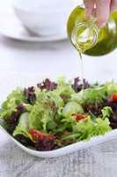 Vegetarian food. Detox vegetable salad