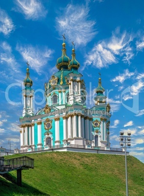 St. Andrew Church in Kyiv, Ukraine