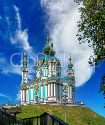 St. Andrew Church in Kyiv, Ukraine