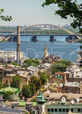 Top view of Kiev, Ukraine
