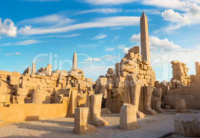 Ruins and obelisks
