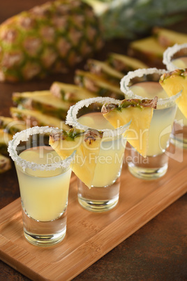 Tropical tequila shots