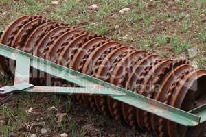 Part and details of agricultural disc harrow