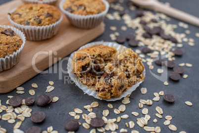 Vollwert Haferflocken Schoko Muffins