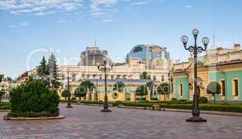 Constitution Square in Kyiv, Ukraine