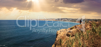 Coastline of La Jolla Cove in Southern California