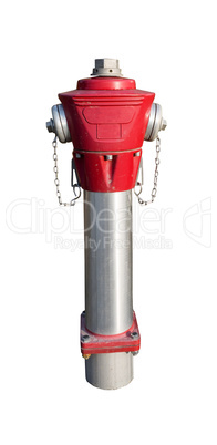 Red isolated hydrant from germany