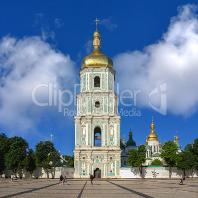 St. Sophia Cathedral on St. Sophia Square in Kyiv, Ukraine