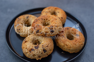 Vollwert Haferflocken Schoko Donuts