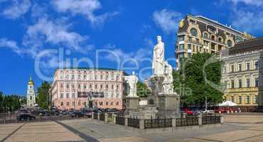 Monument to Princess Olga in Kyiv, Ukraine
