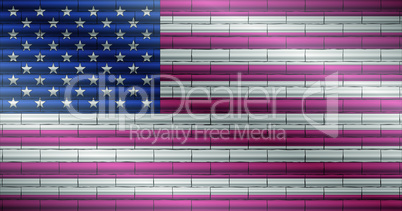 US Flag wall