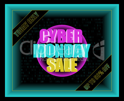 Vector illustration for Cyber Monday Sale. Perfect for your business.