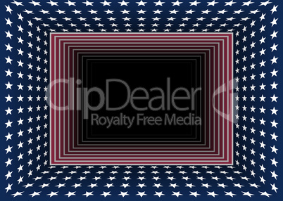 3D Patriotic background with US flag colors