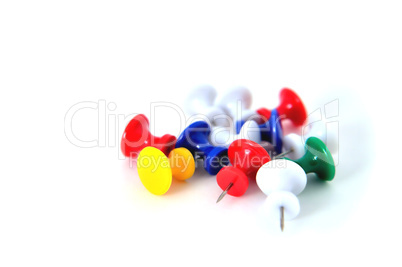 buttons on white background