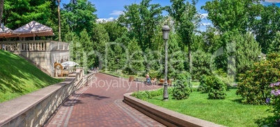 Public park of the Mezhyhirya Residence in Kyiv, Ukraine