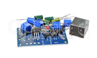 Set of electronic device components