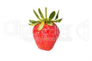 Fresh natural strawberry on white background, isolate