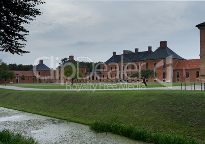 View to the palais Bothmer near the german village called Kluetz