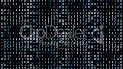 Binary code in the future digital abstract background