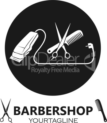 clippers icin vector  for barber business illustration