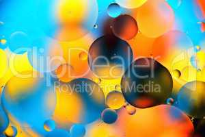 background, multicolored balls, blur